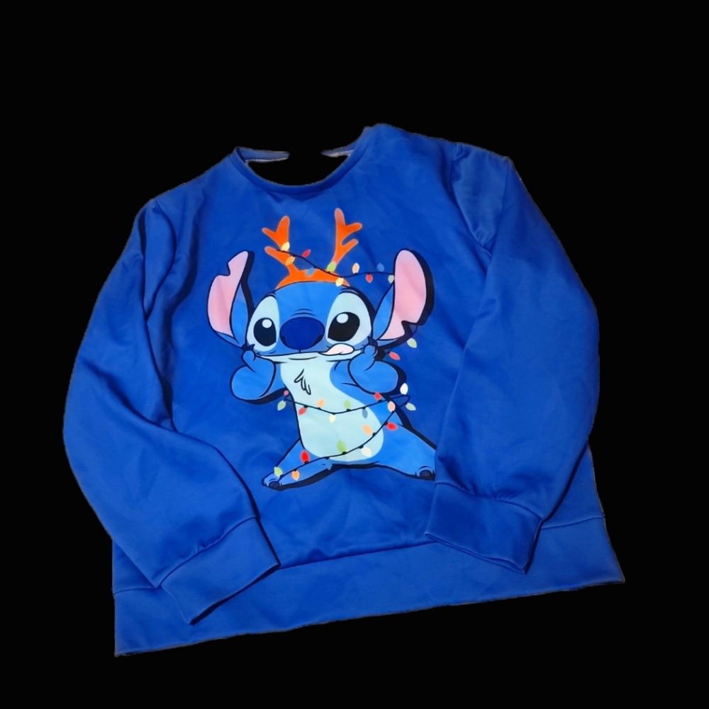 Stitch crey neck long sleeve
